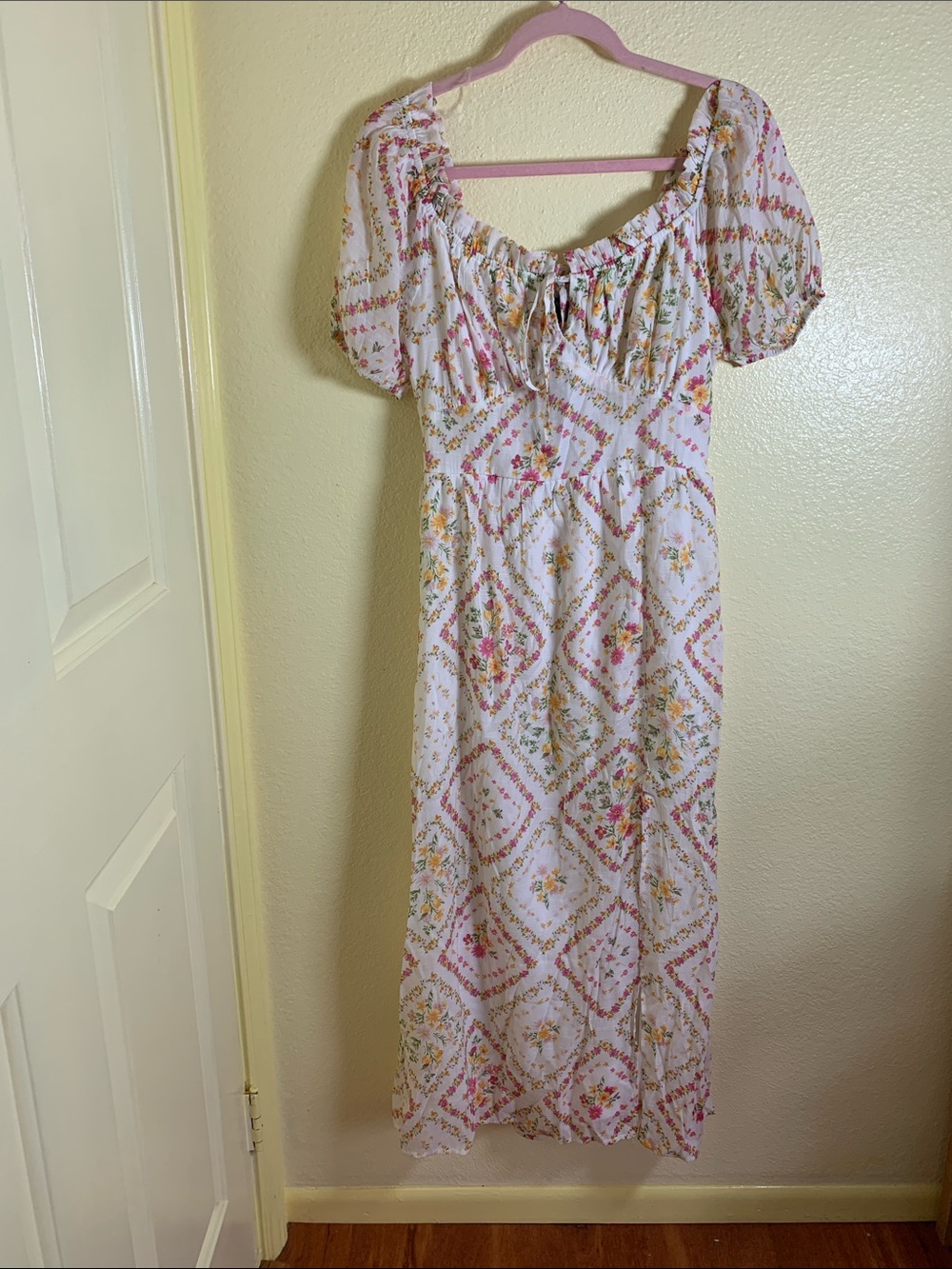 NWOT As U Wish White Maxi Dress, Size M